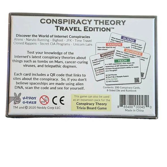 Conspiracy Theory Travel Edition Board Game Compact Strategy 2–6 Players - Picture 2 of 6